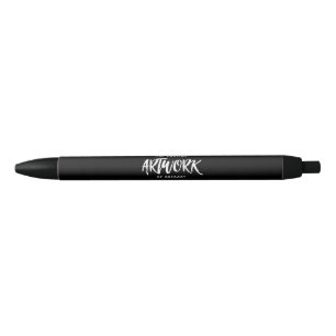 Bolígrafo De Tinta Negra Keepsake, artista blanco negro personalizado