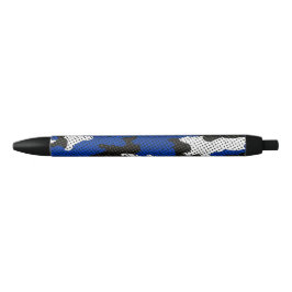 Bolígrafo De Tinta Negra Kentucky Blue White Classic Camo Pattern