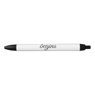 Bolígrafo De Tinta Negra La aventura comienza agregar nombre fecha año luga