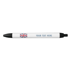 Bolígrafo De Tinta Negra La bandera británica Union Jack
