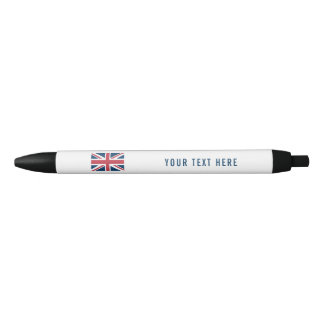 Bolígrafo De Tinta Negra La bandera británica Union Jack