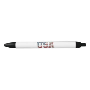 Bolígrafo De Tinta Negra La bandera de los Estados Unidos Patriótica 4 de j