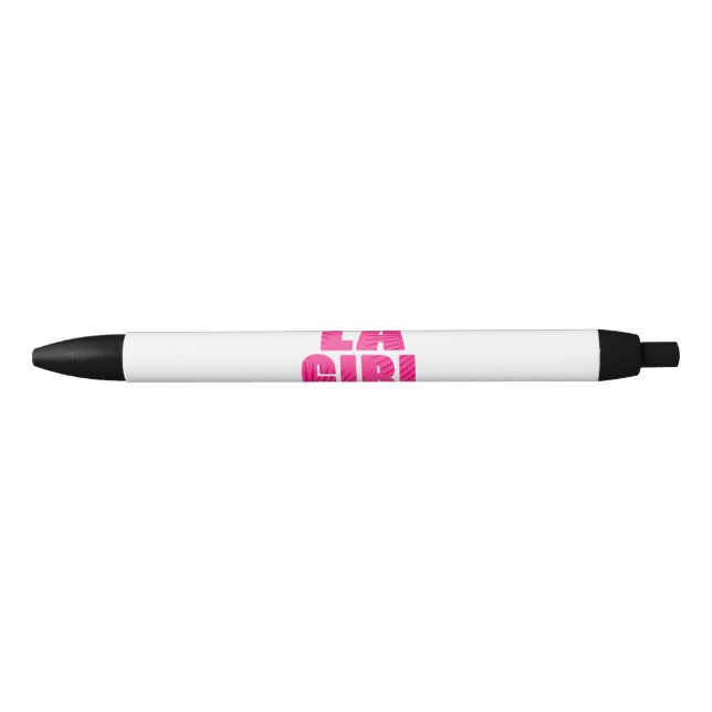 BOLÍGRAFO DE TINTA NEGRA LA CHICA (Anverso)