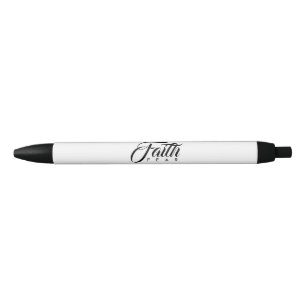 Bolígrafo De Tinta Negra La fe sobre el miedo blanco