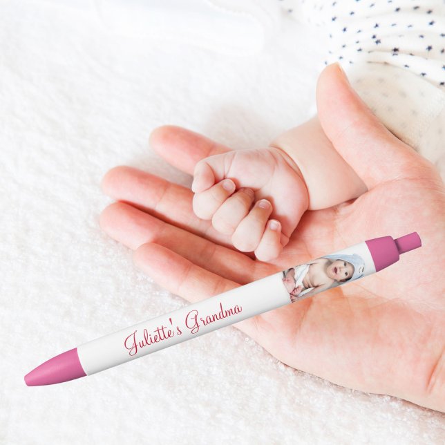 Bolígrafo De Tinta Negra La foto personalizada de un bebé de la abuela (Subido por el creador)