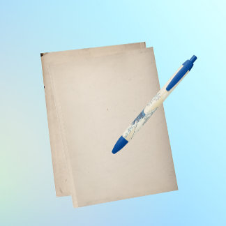 Bolígrafo De Tinta Negra La Gran Ola - Arte japonés