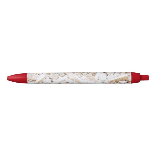 Bolígrafo De Tinta Negra ladrillos blancos (Anverso)