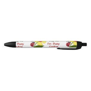 Bolígrafo De Tinta Negra Ladybug de código médico