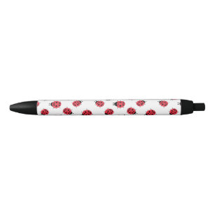 Bolígrafo De Tinta Negra Ladybug Pattern Print Pen