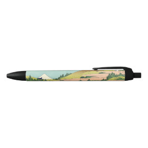 Bolígrafo De Tinta Negra Lago Hokusai Hakone en la provincia de Sagami