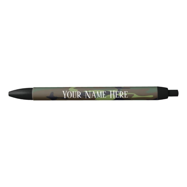 Bolígrafo De Tinta Negra Lápiz de guarnecido negro Personalizado personaliz (Anverso)