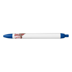Bolígrafo De Tinta Negra Lápiz de guarnición azul búho