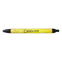 Lápiz de tinta de texto para círculos amarillos ne