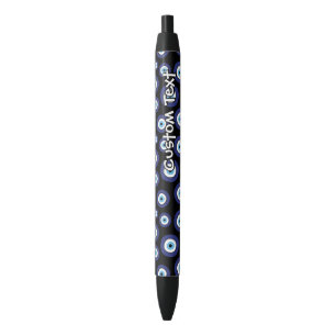 Bolígrafo De Tinta Negra Lápiz de tinta del patrón ocular del mal griego