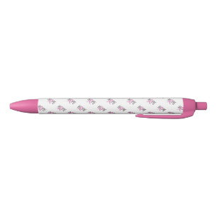 Bolígrafo De Tinta Negra Lápiz/esperanza con cinta rosa