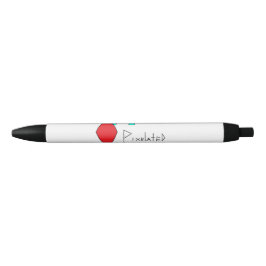 Bolígrafo De Tinta Negra lápiz pixelado