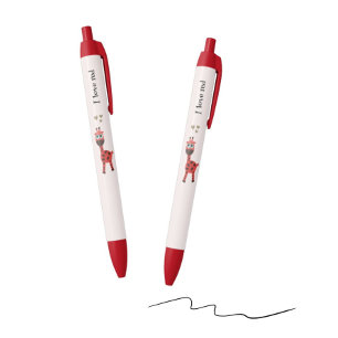 Bolígrafo De Tinta Negra Lápiz rojo de tinta negra