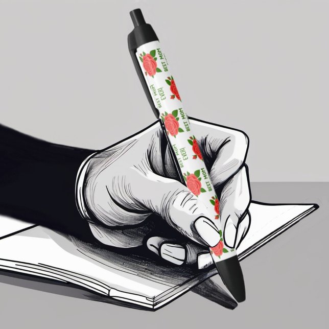 Bolígrafo De Tinta Negra Lápiz rojo para el día de la madre (Subido por el creador)