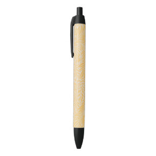 Bolígrafo De Tinta Negra Larkspur William Morris Yellow Pen