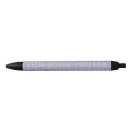 Bolígrafo De Tinta Negra Lavender Barefoot Plaid 