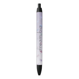 Bolígrafo De Tinta Negra Lavender Ombre Rainbow Dragonflies