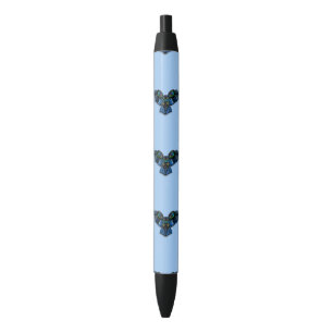 Bolígrafo De Tinta Negra Lechuza azul