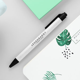 Bolígrafo De Tinta Negra LegenDaddy para legendarios dads simple minimalist