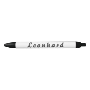 Bolígrafo De Tinta Negra Leonhard Kugelschreiber