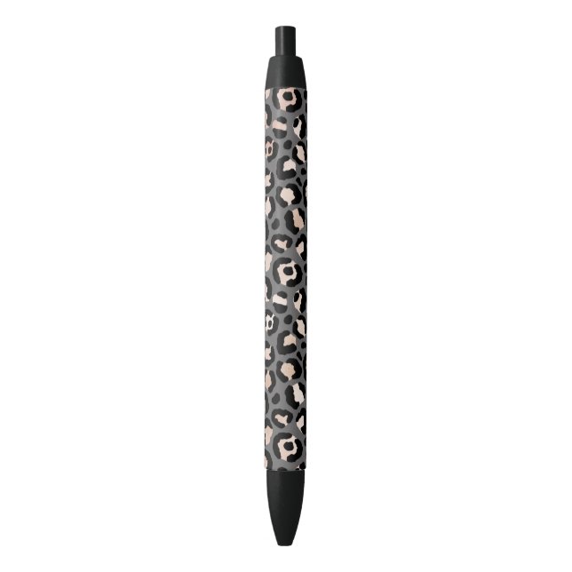 Bolígrafo De Tinta Negra Leopardo          PrintPen Rosa beige gris (Frente vertical)