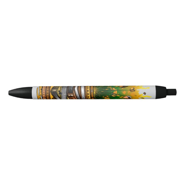 Bolígrafo De Tinta Negra Libros de piña (Anverso)