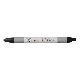 Bolígrafo De Tinta Negra Líneas grises personalizable elegante del modelo