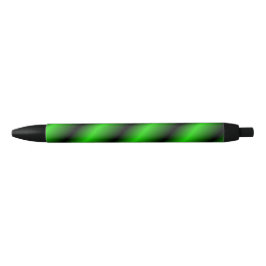 Bolígrafo De Tinta Negra Líneas Verdes Vibrantes