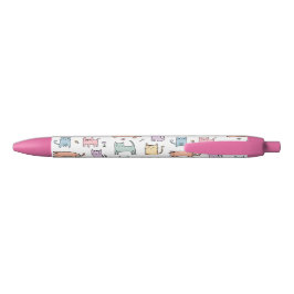 Bolígrafo De Tinta Negra Loco gato dama lindo personalizados multicolor pas