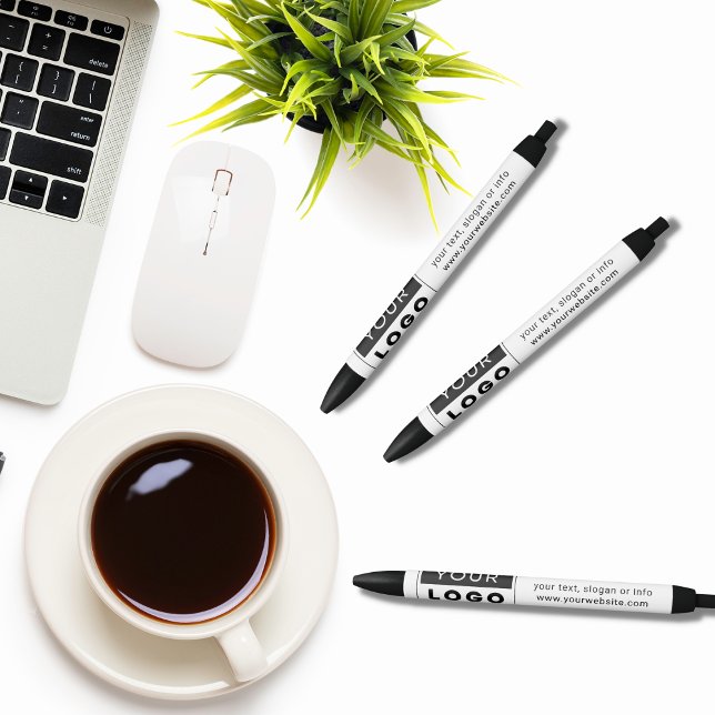 Bolígrafo De Tinta Negra Logo básico de Office para empresas y tinta azul d (Subido por el creador)