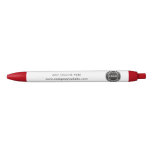 Bolígrafo De Tinta Negra Logotipo corporativo de empresa moderna