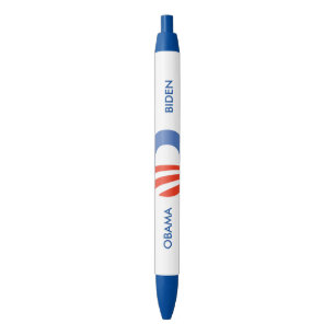 Bolígrafo De Tinta Negra Logotipo de Obama-Biden