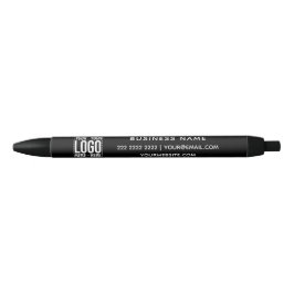 Bolígrafo De Tinta Negra Logotipo Empresarial Personalizado Empresa Corpora