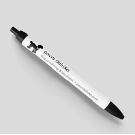Bolígrafo De Tinta Negra Logotipo moderno de peluquería canina Silhouette
