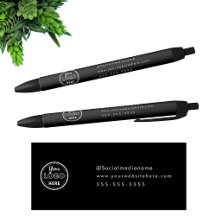 Logotipo negro minimalista de marca profesional