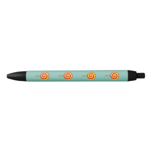 Bolígrafo De Tinta Negra Lollipop rojo espiral