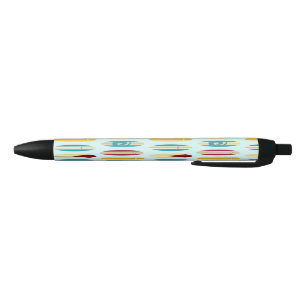 Bolígrafo De Tinta Negra Longboard de vintage