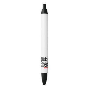 Bolígrafo De Tinta Negra Los expertos en balística lo hacen mejor