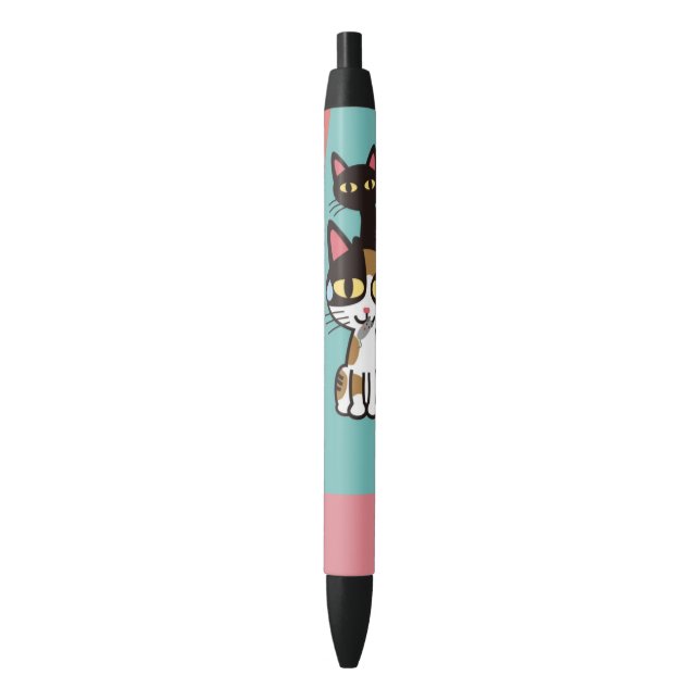 Bolígrafo De Tinta Negra Los gatos (Frente vertical)