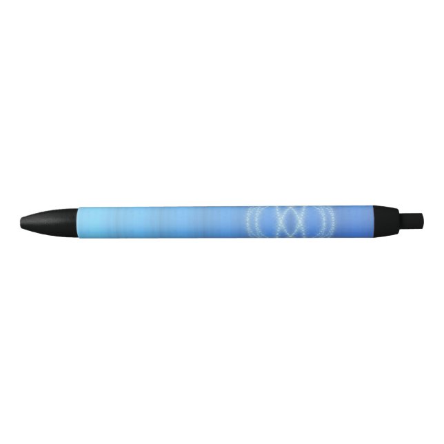 Bolígrafo De Tinta Negra Luces azules (Anverso)