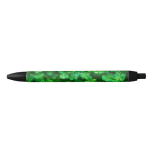 Bolígrafo De Tinta Negra Lucky Celtic Irish Green Shamrock