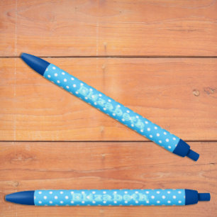 Bolígrafo De Tinta Negra Lunar azul