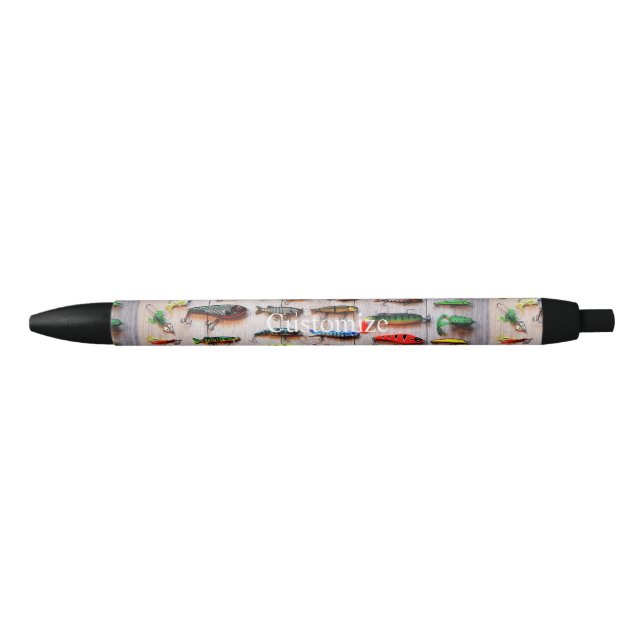 Bolígrafo De Tinta Negra Lures Thunder_Cove de pesca clásica (Anverso)