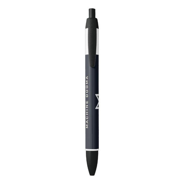 Bolígrafo De Tinta Negra Machine Dogma Pen (Atrás (Vertical))