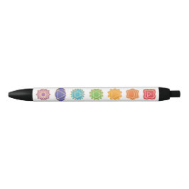 Bolígrafo De Tinta Negra Maestro de Reiki Chakras  Negocio