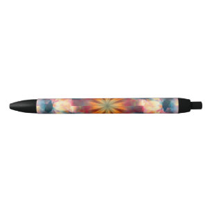 Bolígrafo De Tinta Negra Mandala psicodélica de Kaleidoscópico de Prisma